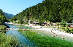 Direkt an der Ybbs liegt das Strandbad Hollenstein, © Gemeinde Hollenstein an der Ybbs